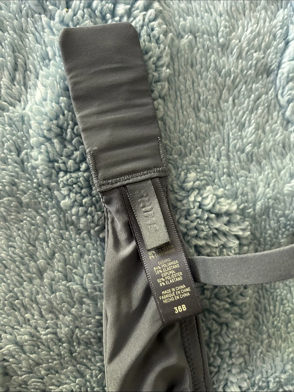 Skims Lightly Padded Wireless Bra 36B in Slate - Picture 3 of 6